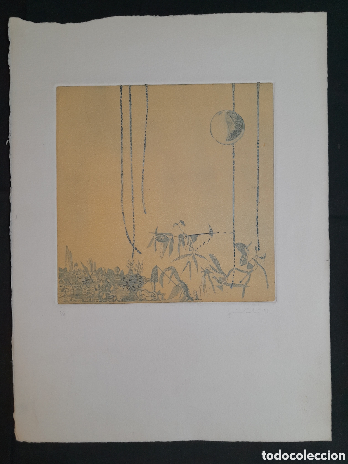 Arte: LITOGRAFIA. COMPOSICI&Oacute;N ABSTRACTA. - Foto 1