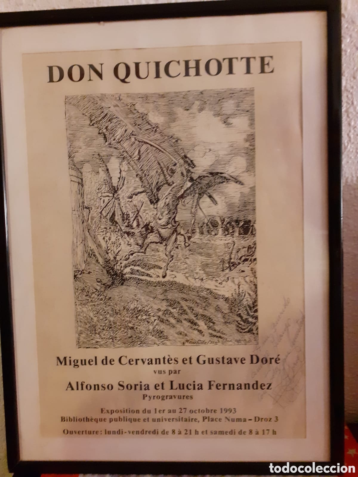 Arte: Gran litografia con Don Quijote - Foto 2