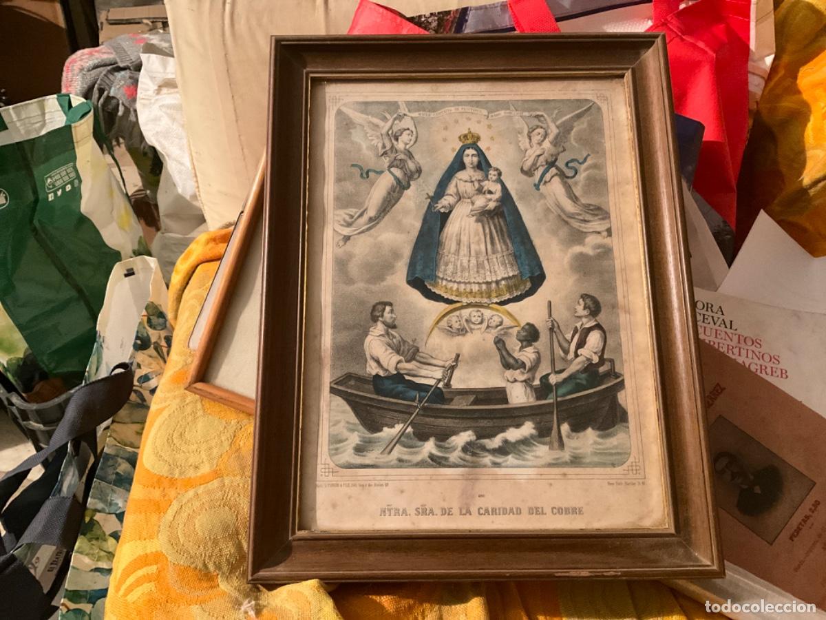 Art: Litografia impresor turgiss 1870 aprox ntra sra de la Caridad del Cobre