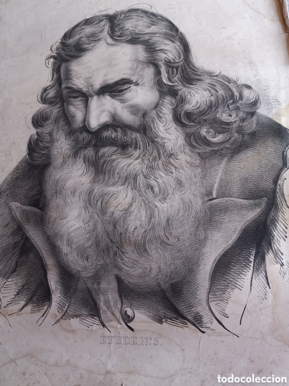 Arte: Antigua litografia