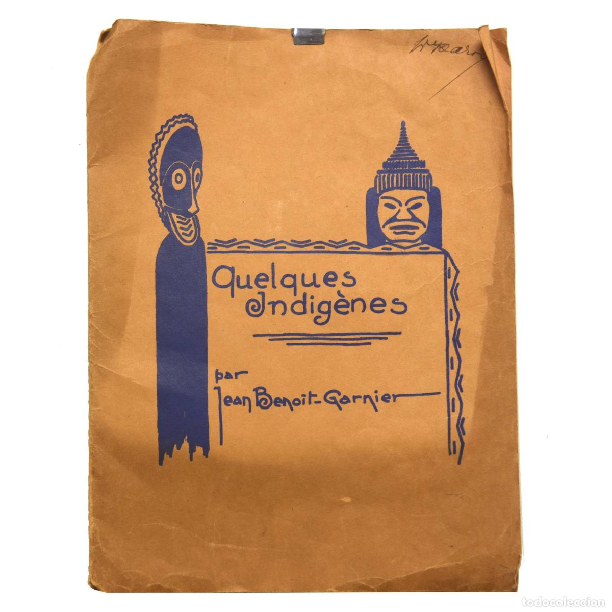Arte: Lithographie par Jean Beno&icirc;t-Garnier Quelques indig&egrave;nes - Foto 8