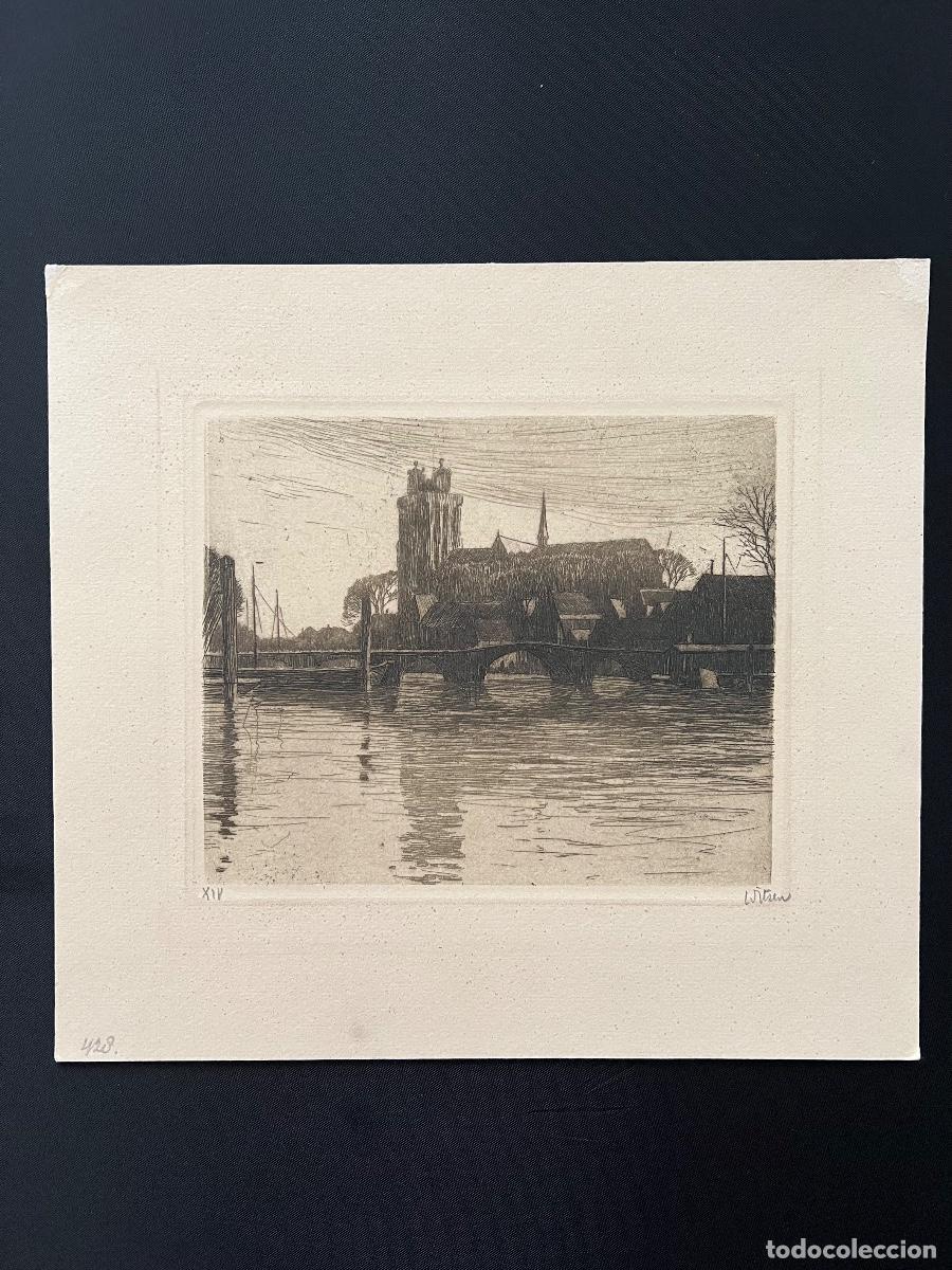 Kunst: Willem Witsen(1860-1923)-Aguafuerte firmado a mano - 26x24cm