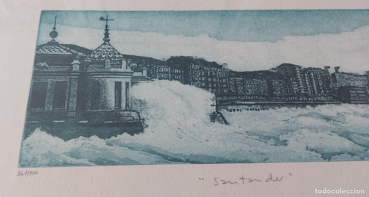Arte: Litograf&iacute;a SANTANDER firmada a l&aacute;piz limitada - Foto 2