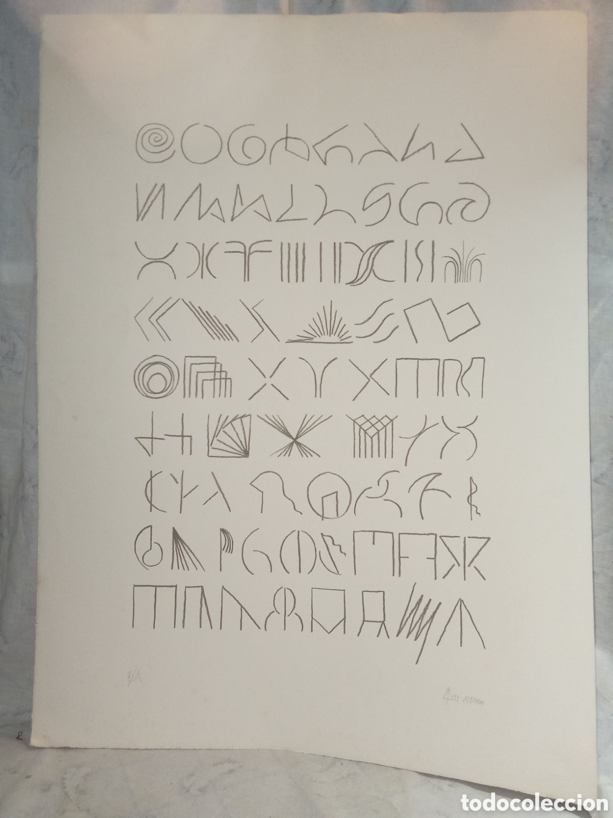Arte: LITOGRAF&Iacute;A PRUEBA DE AUTOR DE ALFARO - Foto 1