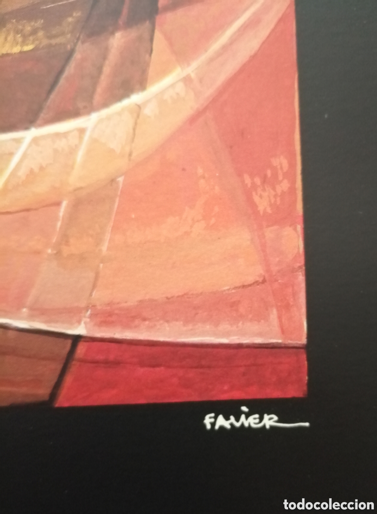 Arte: Favier. Litograf&iacute;a offset firmada. - Foto 3