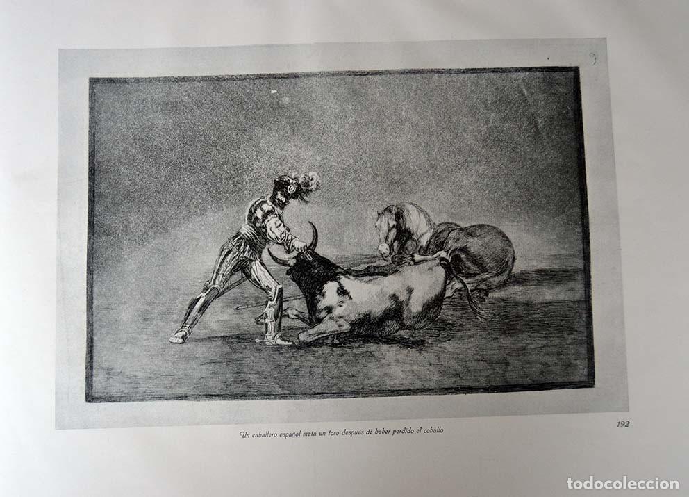 Arte: GOYA - Grabados y litografias. 40 x 50 cm. Edici&oacute;n de 1928