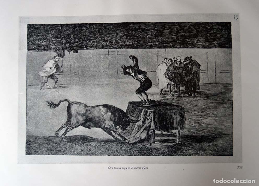 Arte: GOYA - Grabados y litografias. 40 x 50 cm. Edici&oacute;n de 1928
