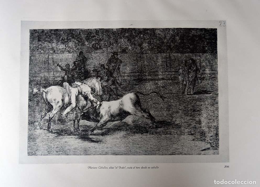 Arte: GOYA - Grabados y litografias. 40 x 50 cm. Edici&oacute;n de 1928