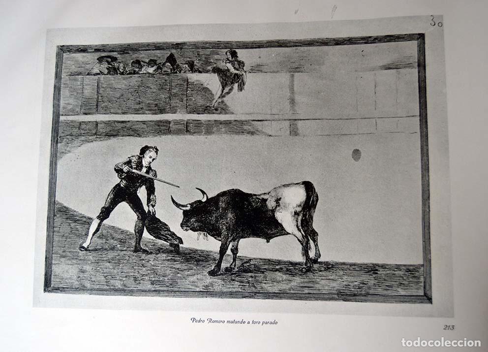 Arte: GOYA - Grabados y litografias. 40 x 50 cm. Edici&oacute;n de 1928