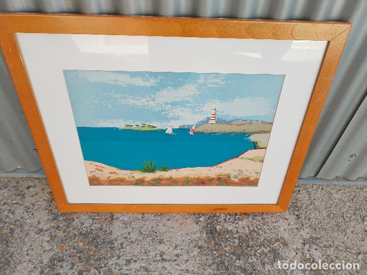 Arte: marina litografia firmada, 64/90