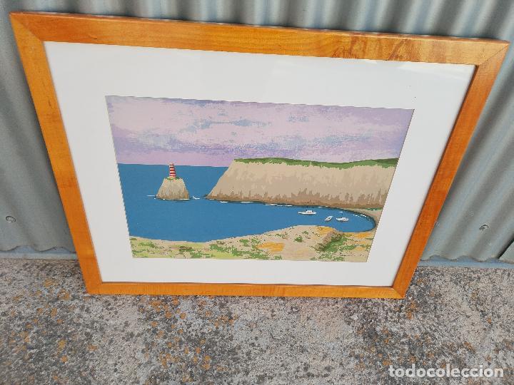 Arte: marina litografia firmada, 46/90