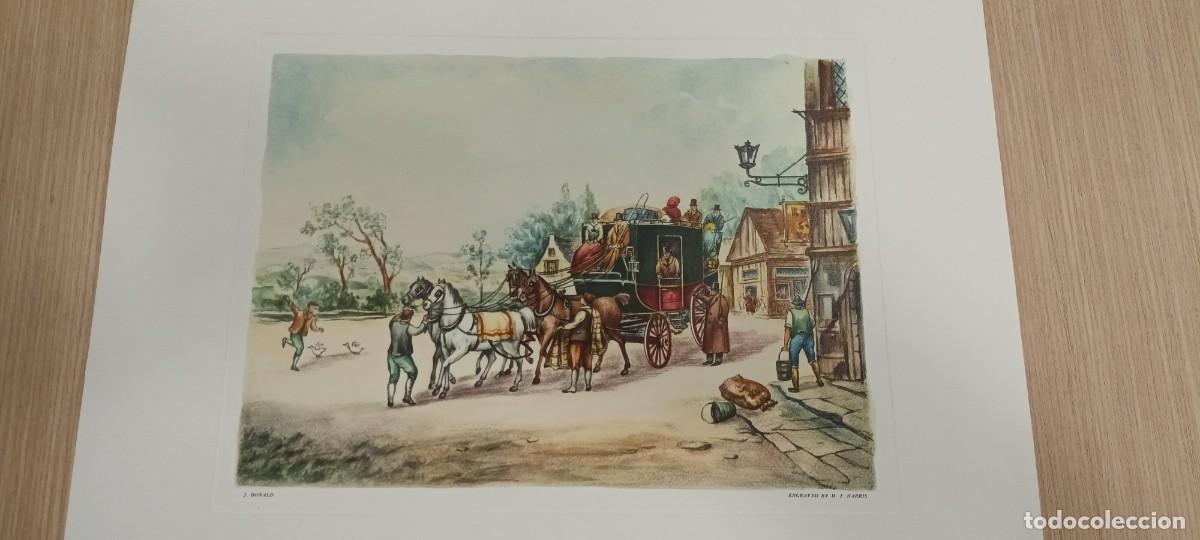 Arte: Dos litograf&iacute;as de carruajes. - Foto 1