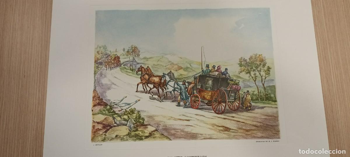 Arte: Dos litograf&iacute;as de carruajes. - Foto 2