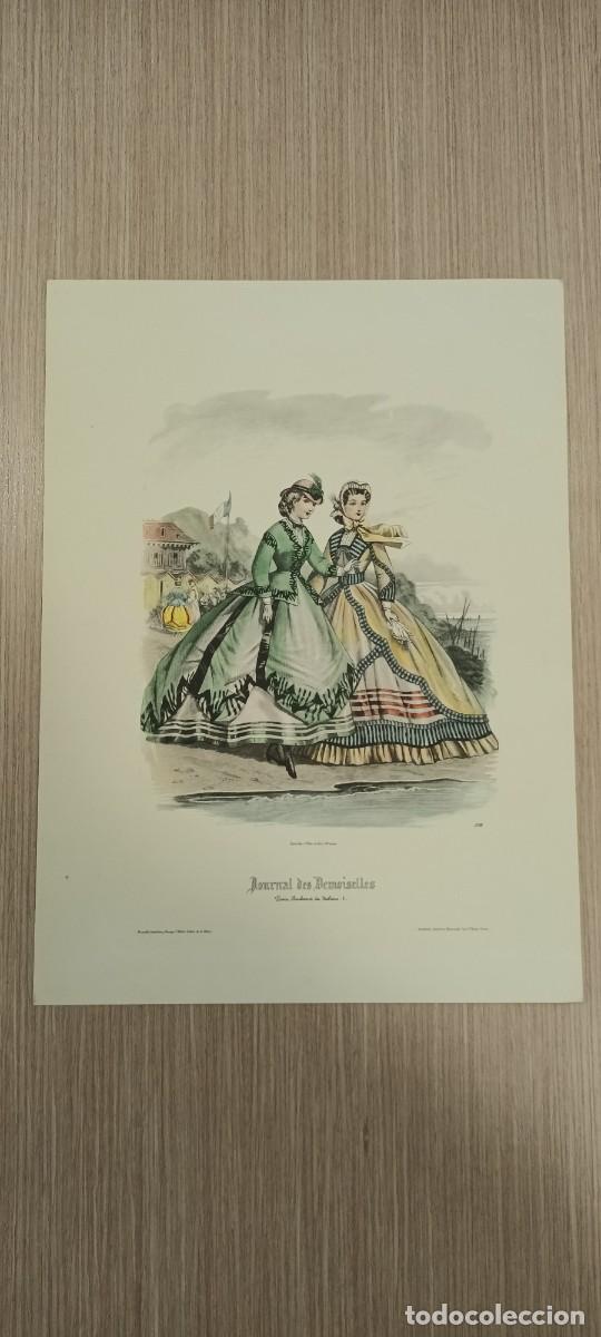 Arte: Dos litograf&iacute;as de Damas Parisinas - Foto 1