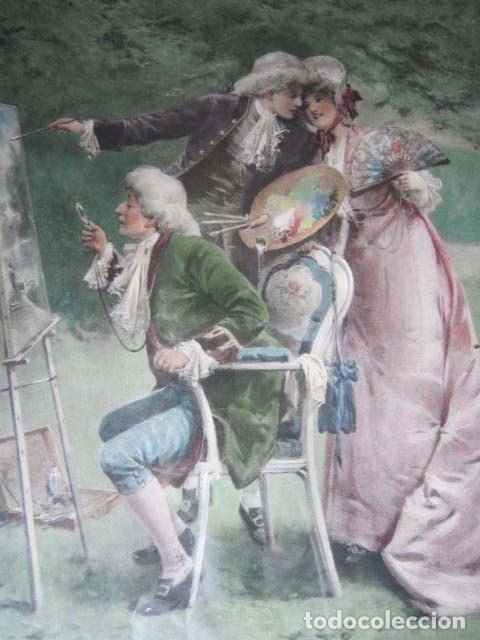 Arte: Pareja de litografias inglesas