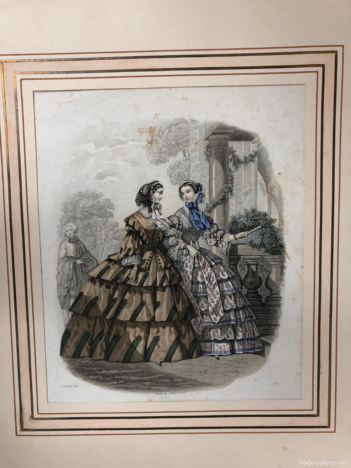 Arte: LITOGRAFIA MODA. A&Ntilde;O 1855 - Foto 2