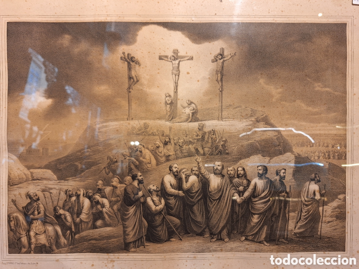Arte: Antiguo grabado litograf&iacute;a - Foto 2