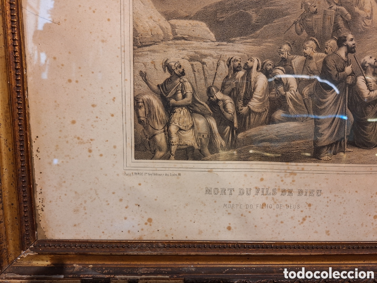 Arte: Antiguo grabado litograf&iacute;a - Foto 3
