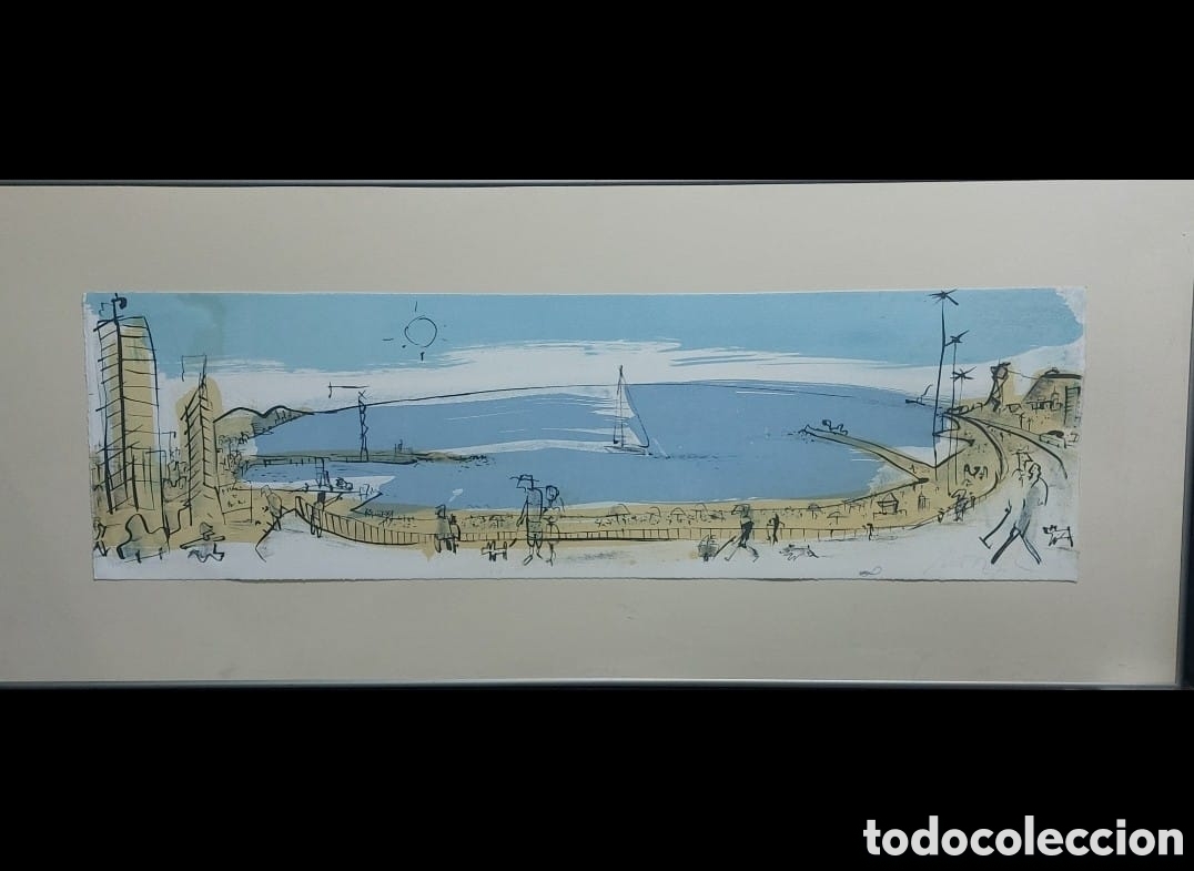 Arte: MONTESOL LITOGRAFIA ORIGINAL FIRMADA N.36 . 27X91