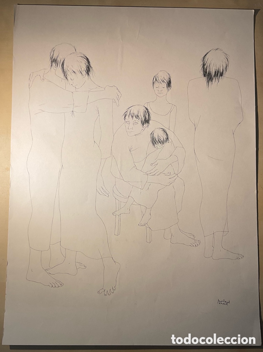 Arte: Litografia Montserrat Gudiol Personajes