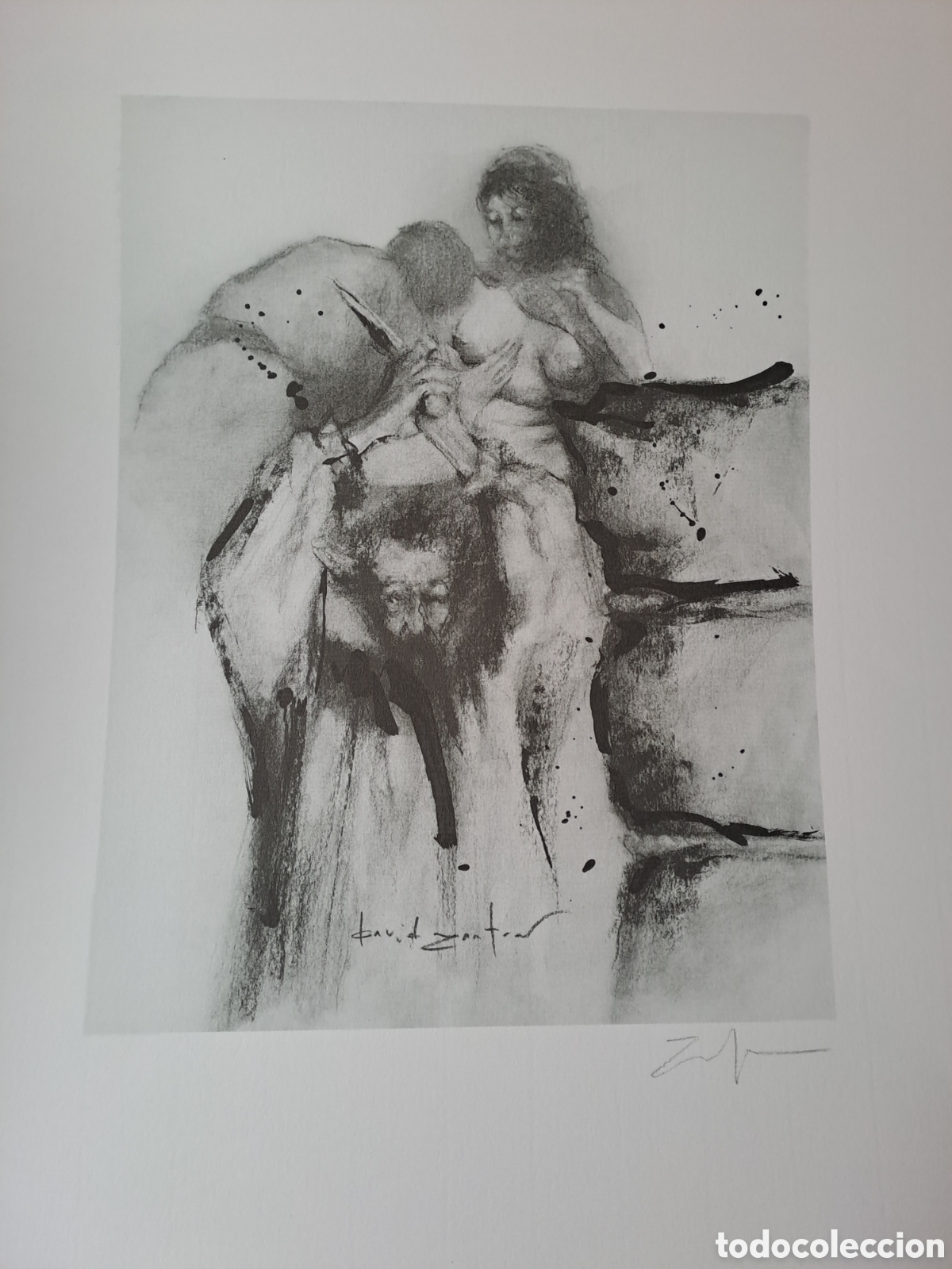 Arte: Litograf&iacute;a Fantas&iacute;as Amorosas Quijote- David Zafra