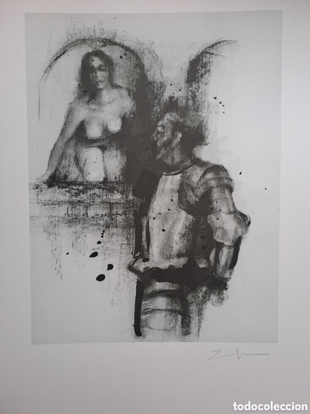 Arte: Fantas&iacute;as Amorosas Quijote Litograf&iacute;a David Zafra