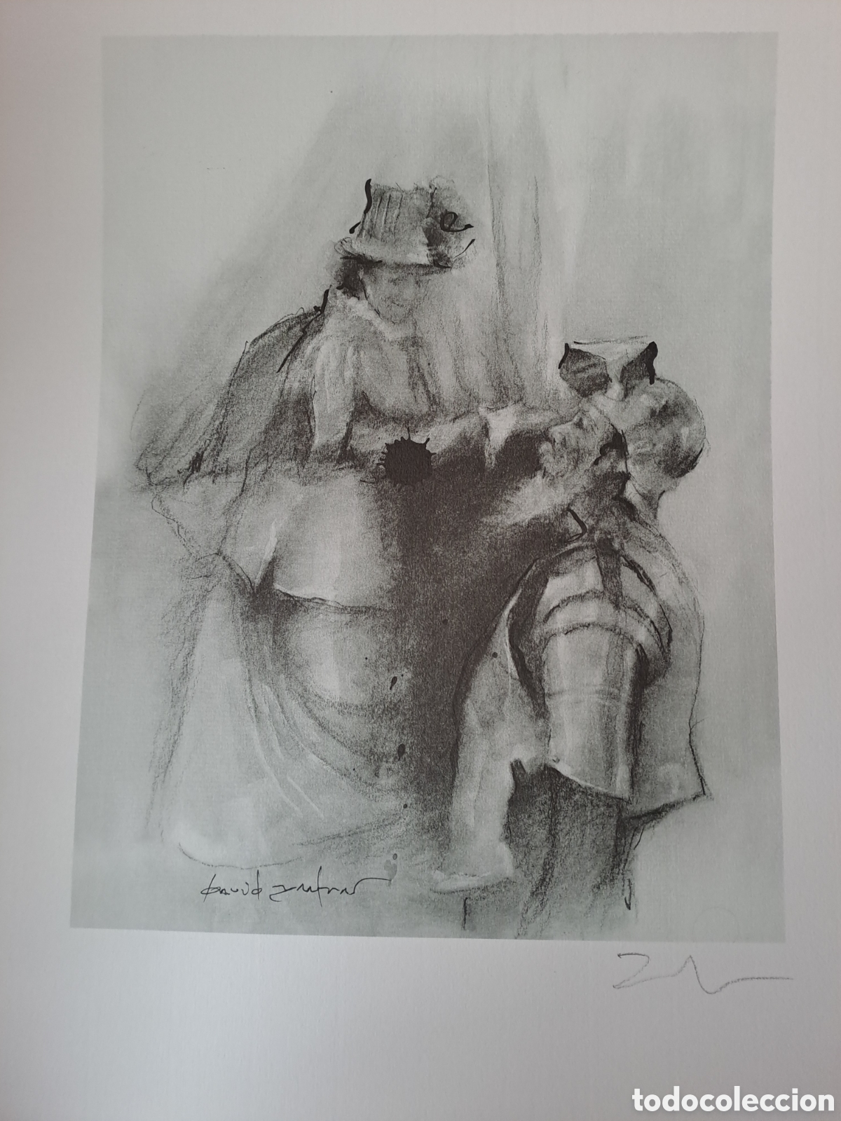 Arte: Fantas&iacute;as Amorosas Quijote Litograf&iacute;a David Zafra