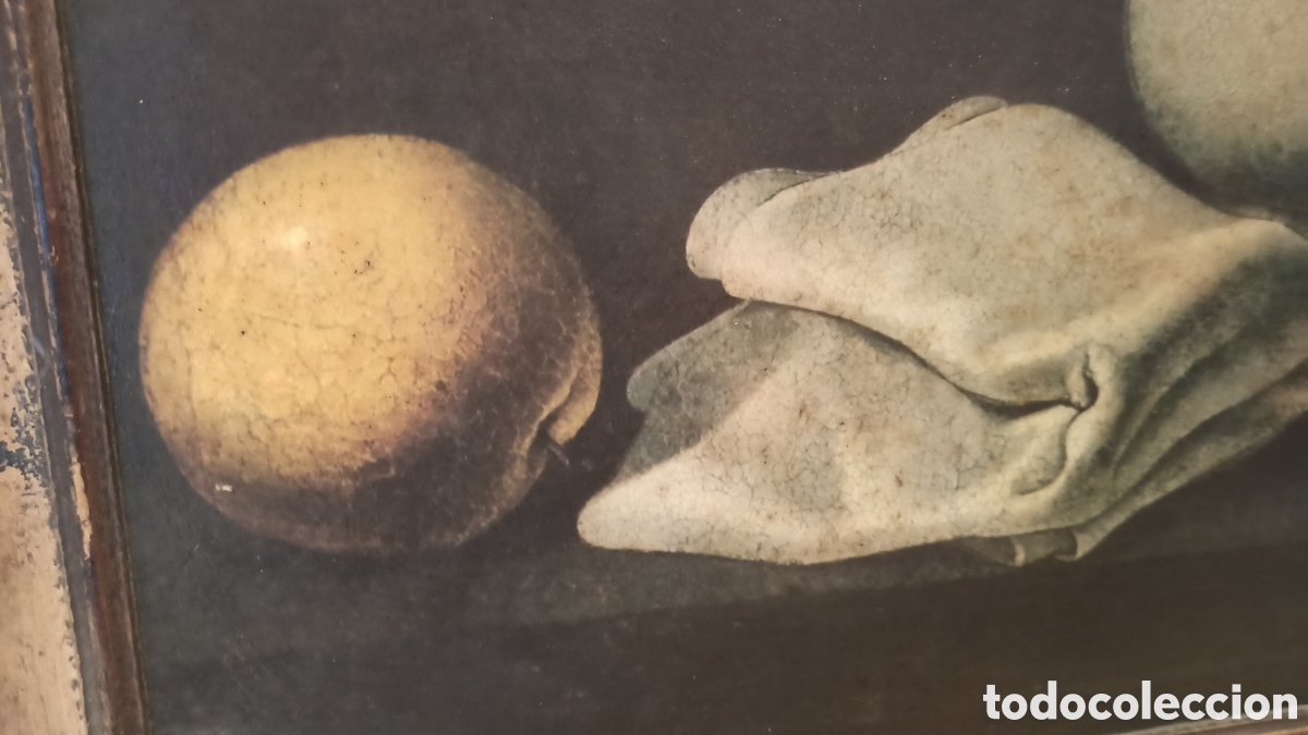 Arte: Cuadro con bodeg&oacute;n, litograf&iacute;a 90 x 56 - Foto 3