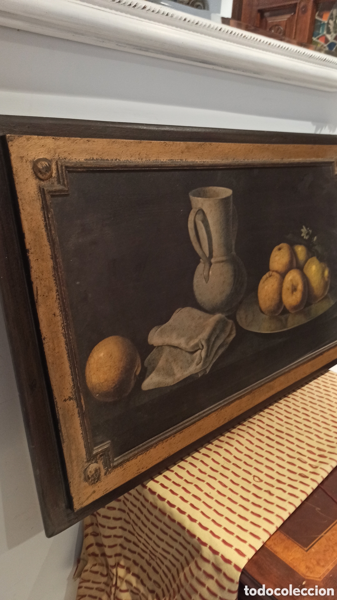 Arte: Cuadro con bodeg&oacute;n, litograf&iacute;a 90 x 56 - Foto 6