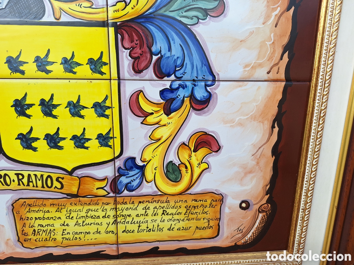 Arte: Her&aacute;ldica azulejo enmarcado - Foto 2
