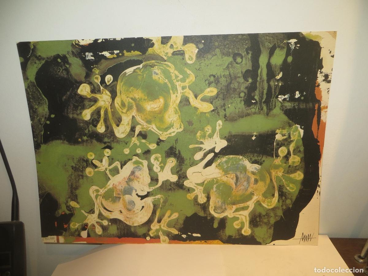 Arte: LITOGRAFIA DE FEDRERIC AMAT . GALERIA DE ARTE CONTEMPORANEO. NUMERADA Y FIRMADA.ENTREGA N&ordm;16