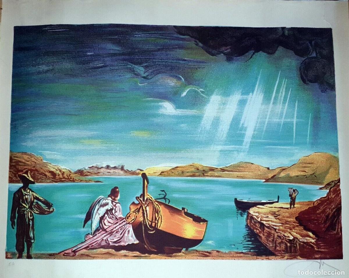 Arte: SALVADOR DALI - El angel de Cadaqu&eacute;s. firmada a mano.