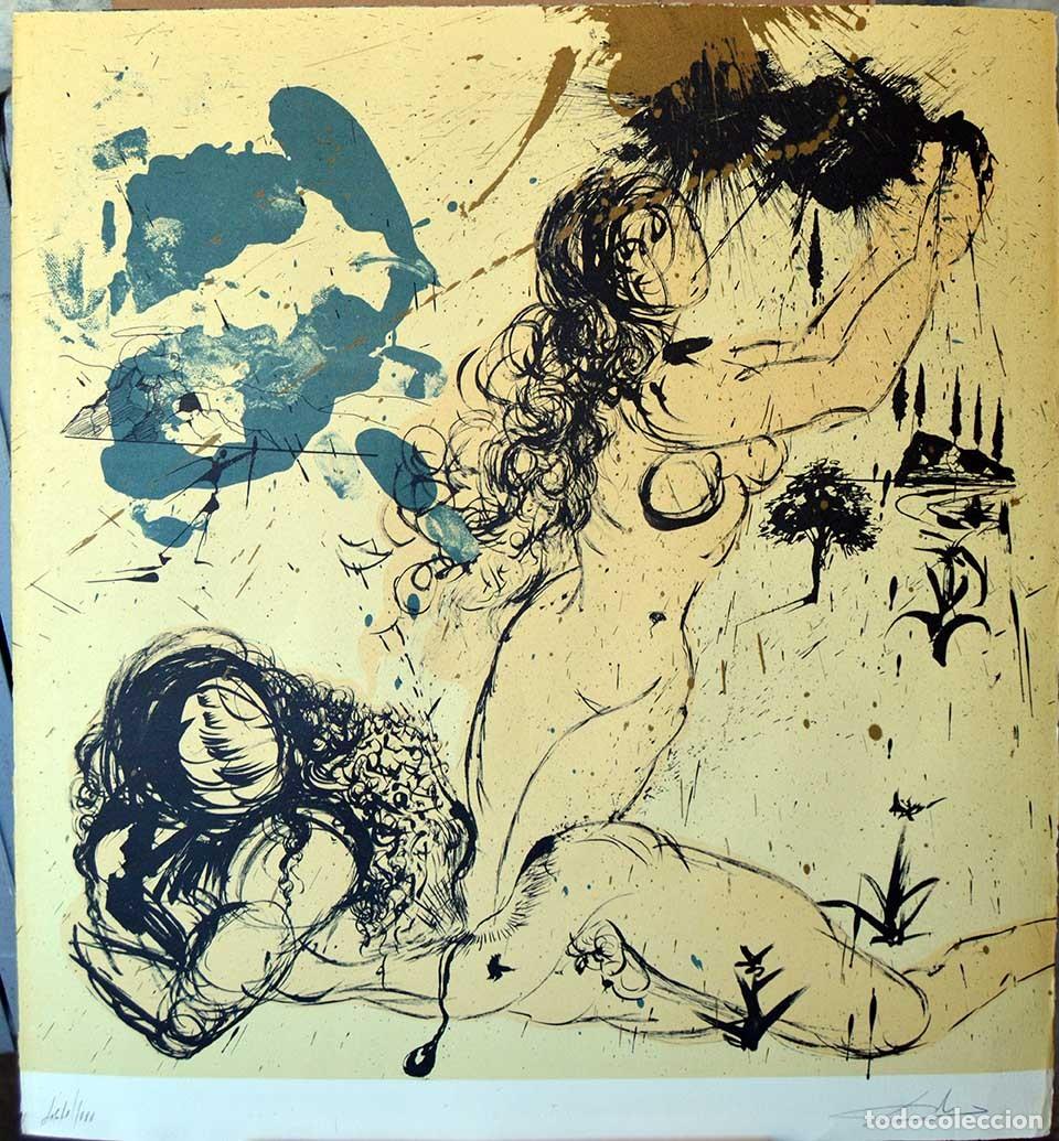 Arte: SALVADOR DALI - El creador. Firmado a mano