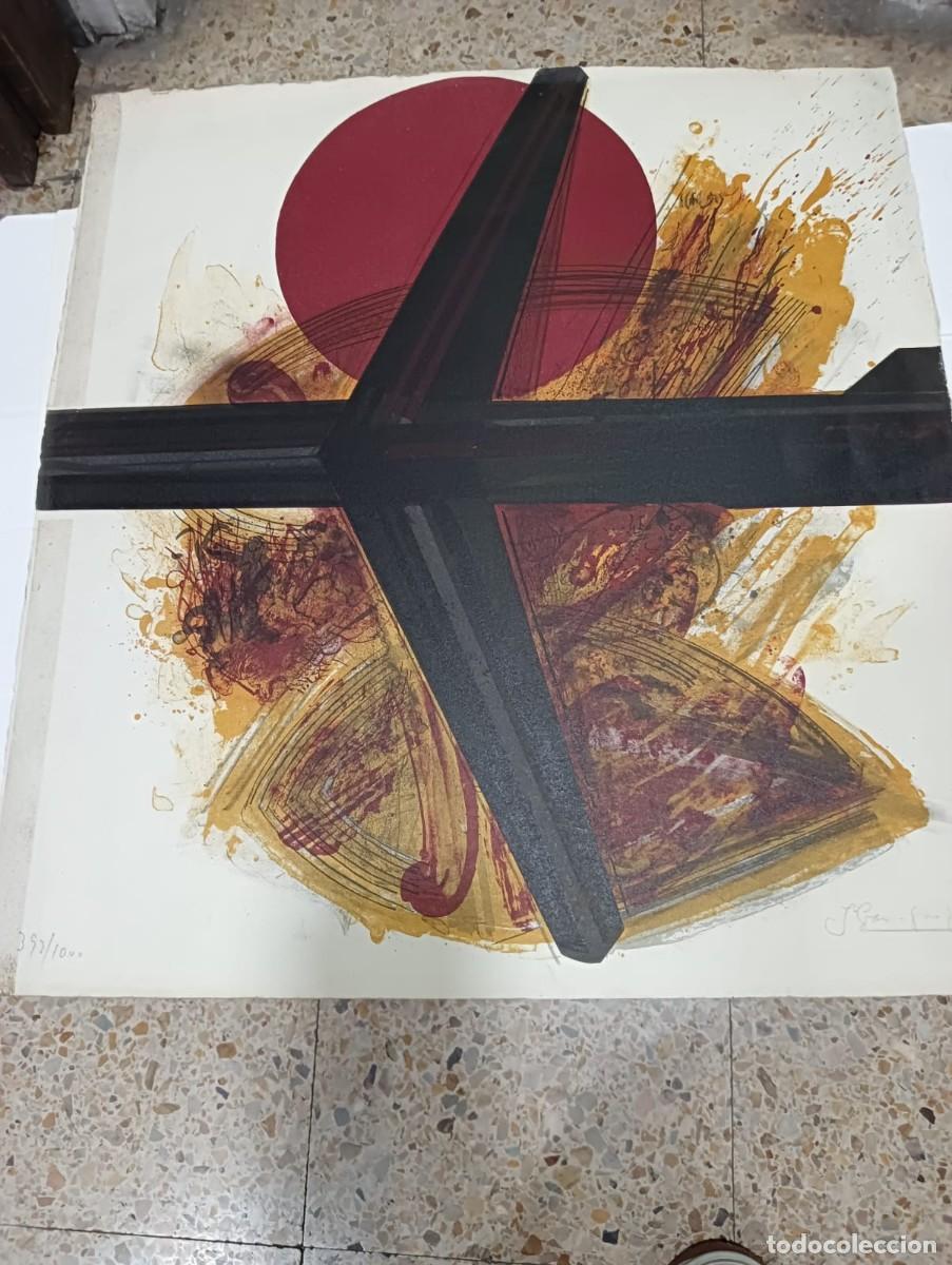 Arte: Litograf&iacute;a de J. Grau con firma - Foto 1