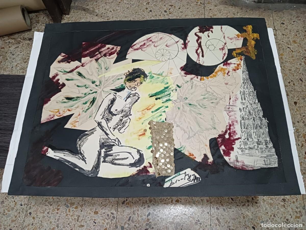 Arte: Collage t&eacute;cnicas mixtas varias, muy original - Foto 1