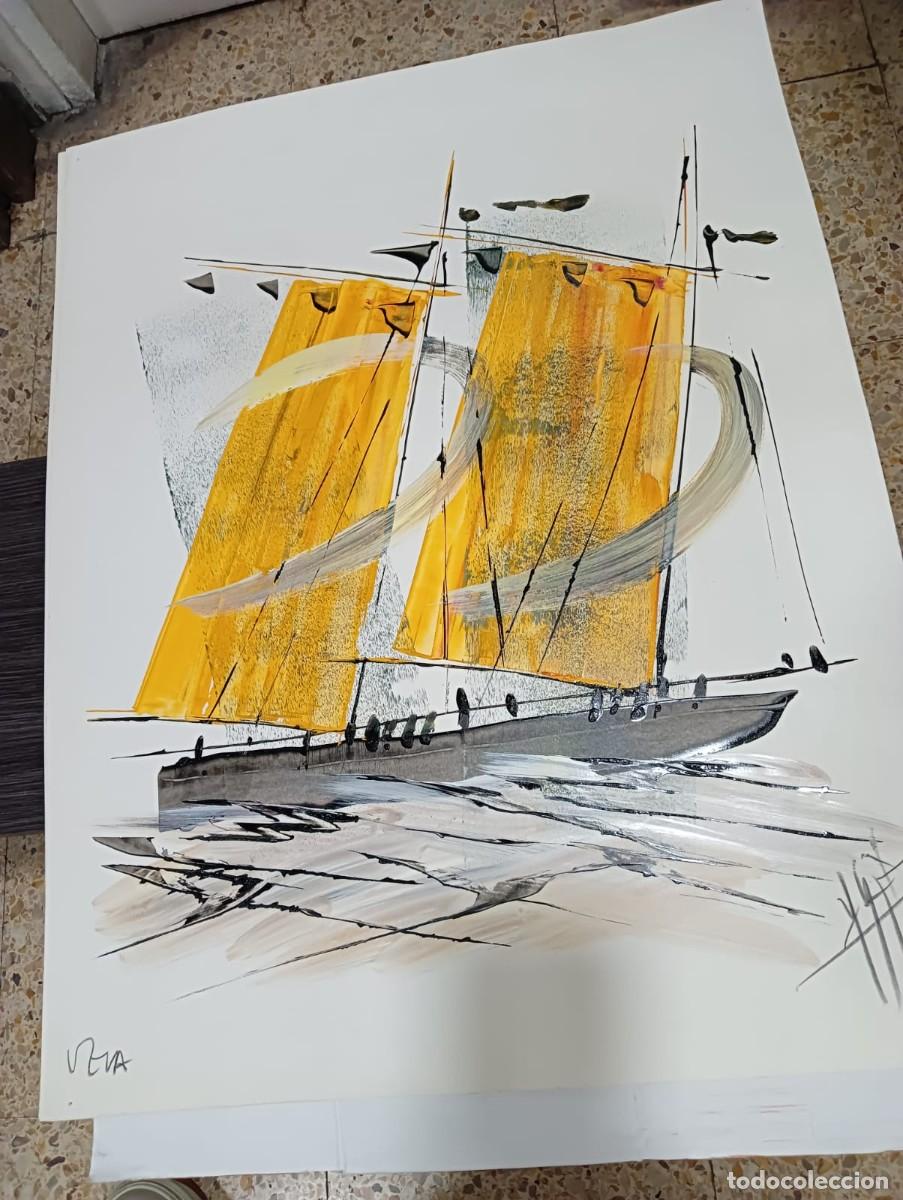 Arte: Grabado con pinceladas de &oacute;leo. T&eacute;cnica mixta