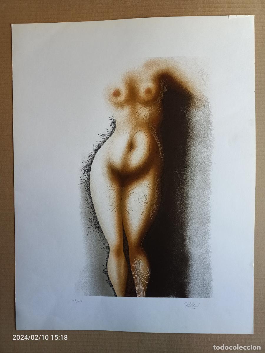 Arte: Modesto Roldan (Nerva, Huelva, 1923) litograf&iacute;a de Piernas de 36x50 en papel de 50x65,5cms firmada