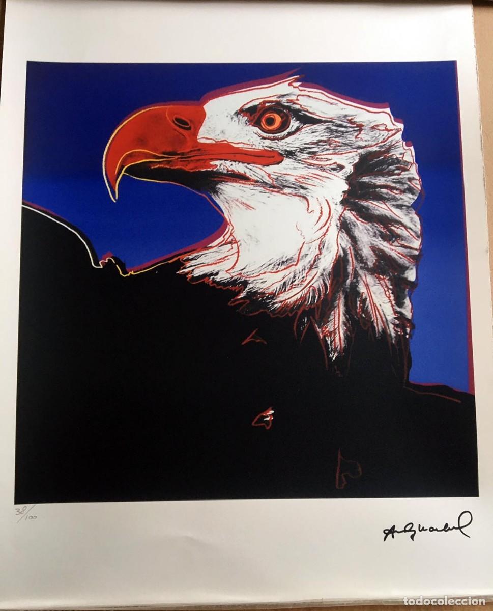 Arte: ANDY WARHOL - American Eagle. Litografia Ed. limitada 100 ejemplares. - Foto 1