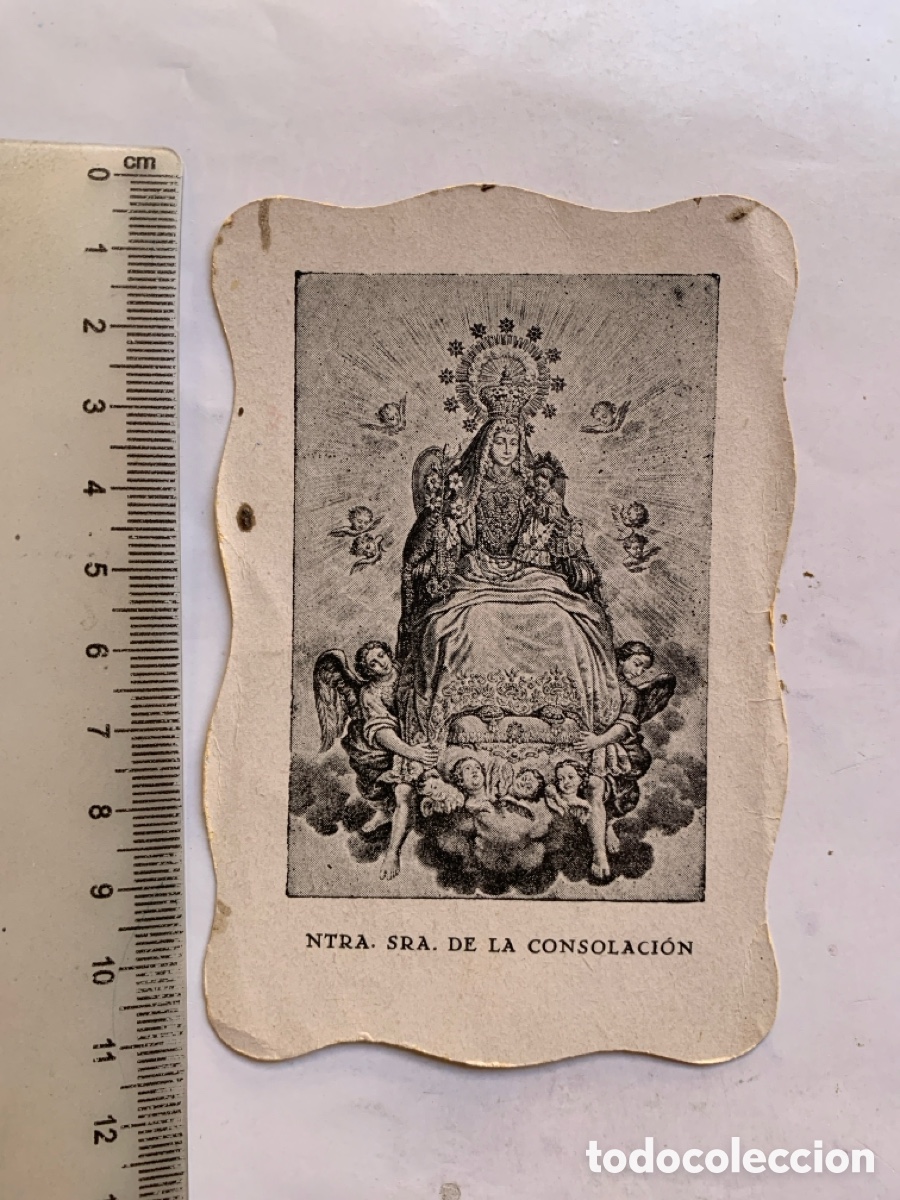 Arte: ESTAMPA TROQUELADA. NTRA. SRA. DE LA CONSOLIDACI&Oacute;N.