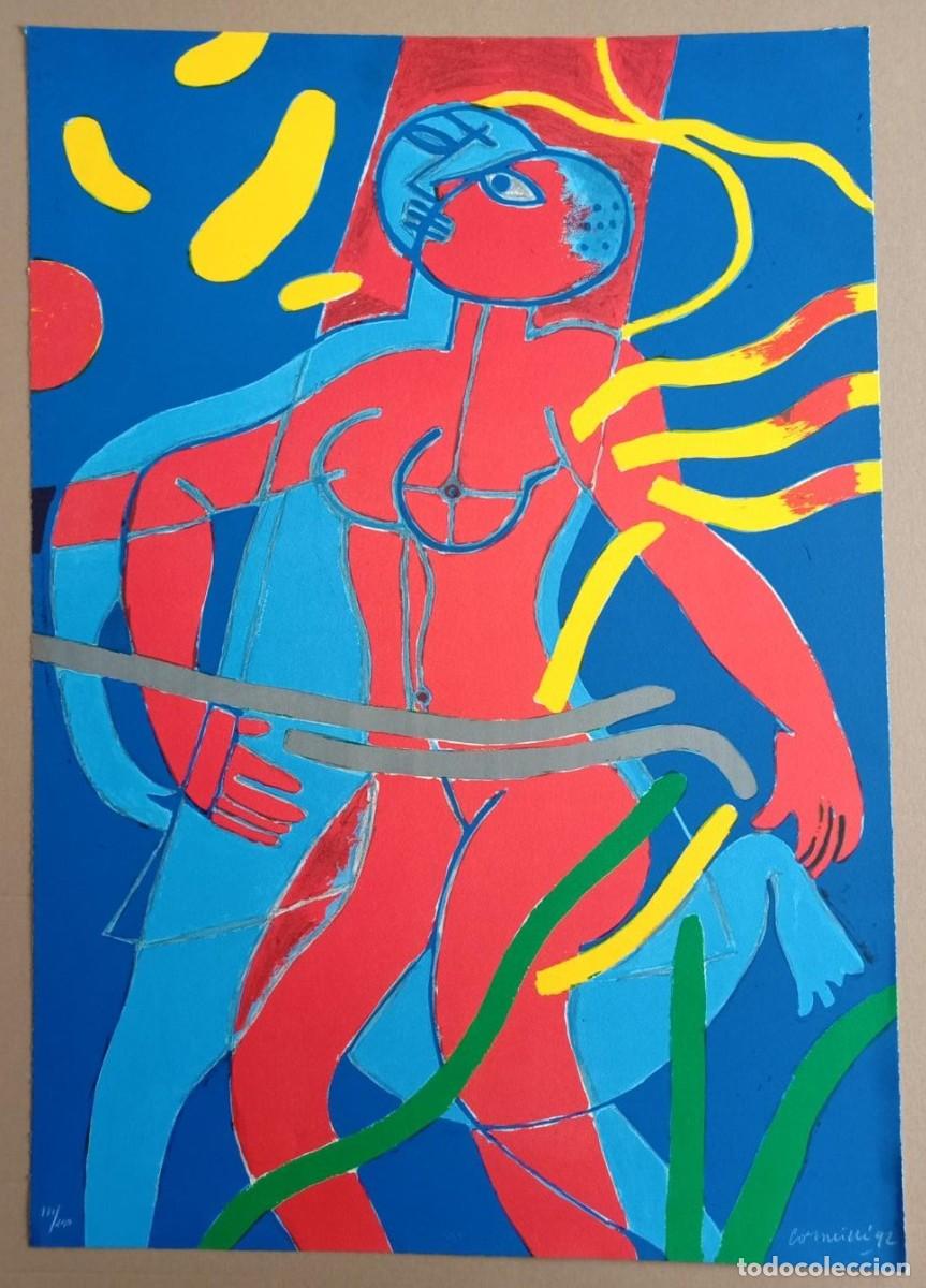 Arte: CORNEILLE (B&eacute;lgica 1922-Francia 2010) Litograf&iacute;a COI 90x63cms Firmada mano 1992 y 171/250