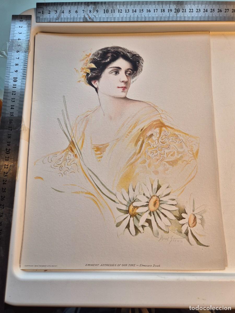 Arte: Lote litograf&iacute;as actrices show Girls opera broadway 1903 ny