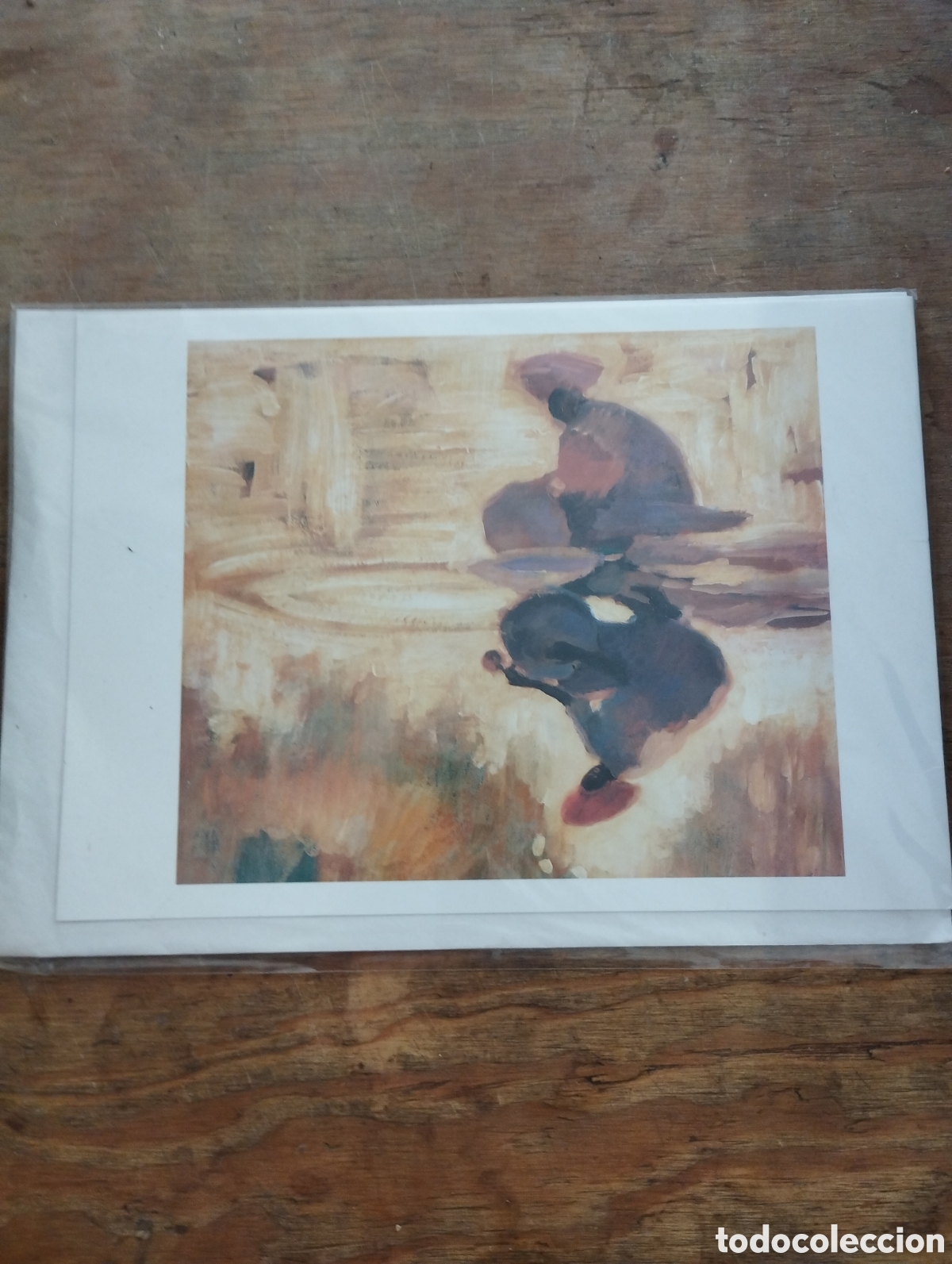 Arte: Tony Hudson Mujer Zul&uacute; cogiendo agua 1969 - 80