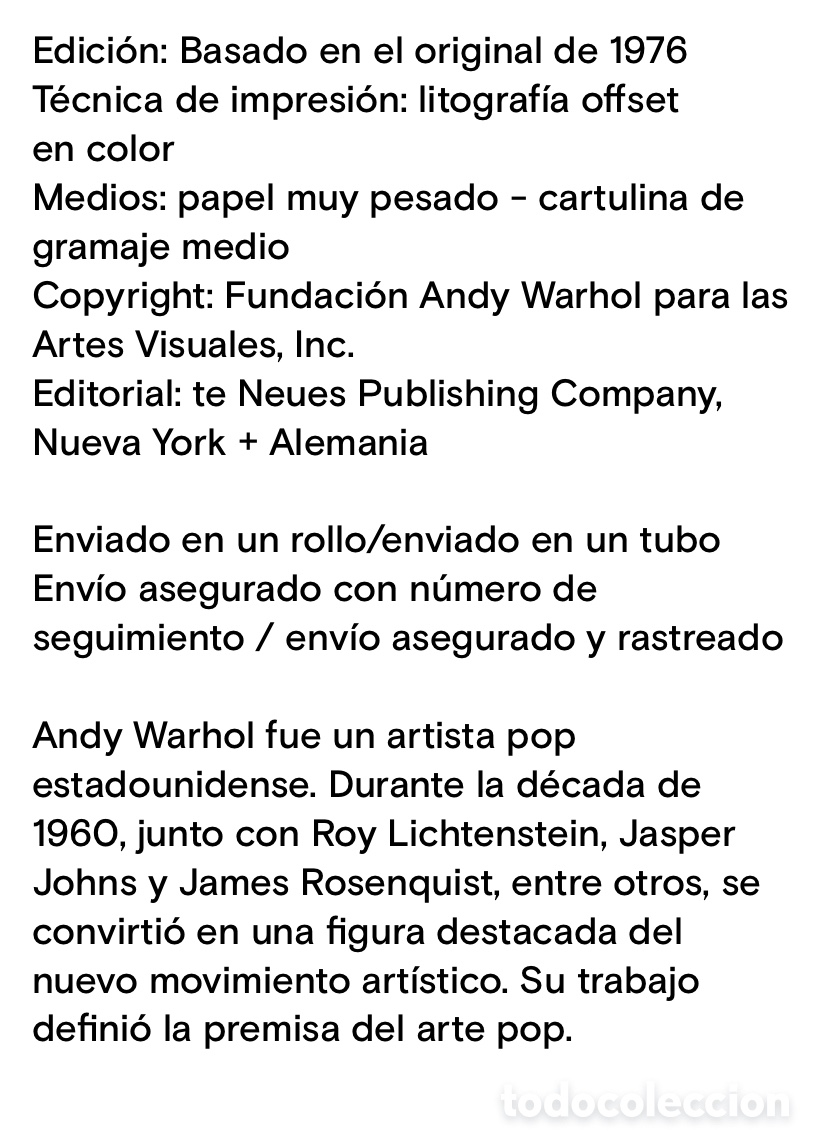 Arte: Andy warhol-Branz - Foto 3