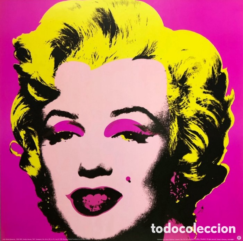Arte: Andy warhol-Marilyn monroe (65x65cm) - Foto 8