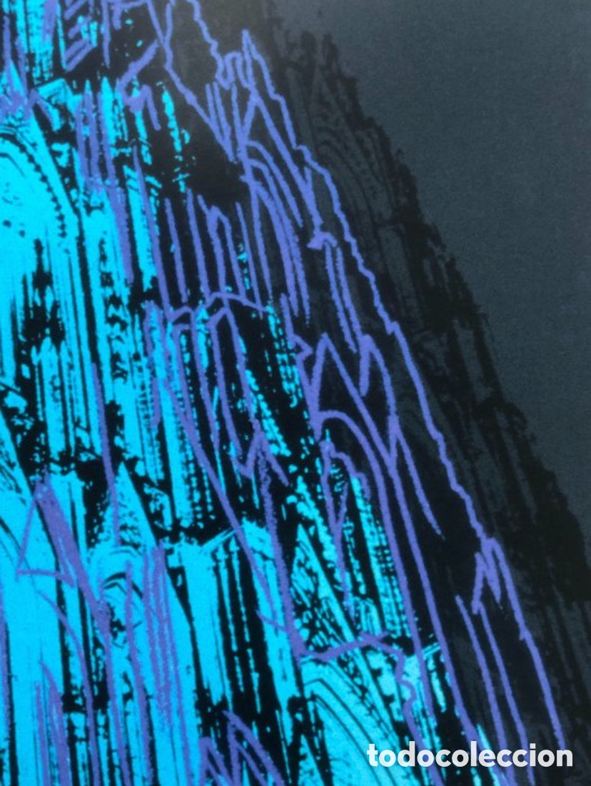 Arte: Andy warhol -cologne cathedral blue (70,5x100cm) - Foto 6