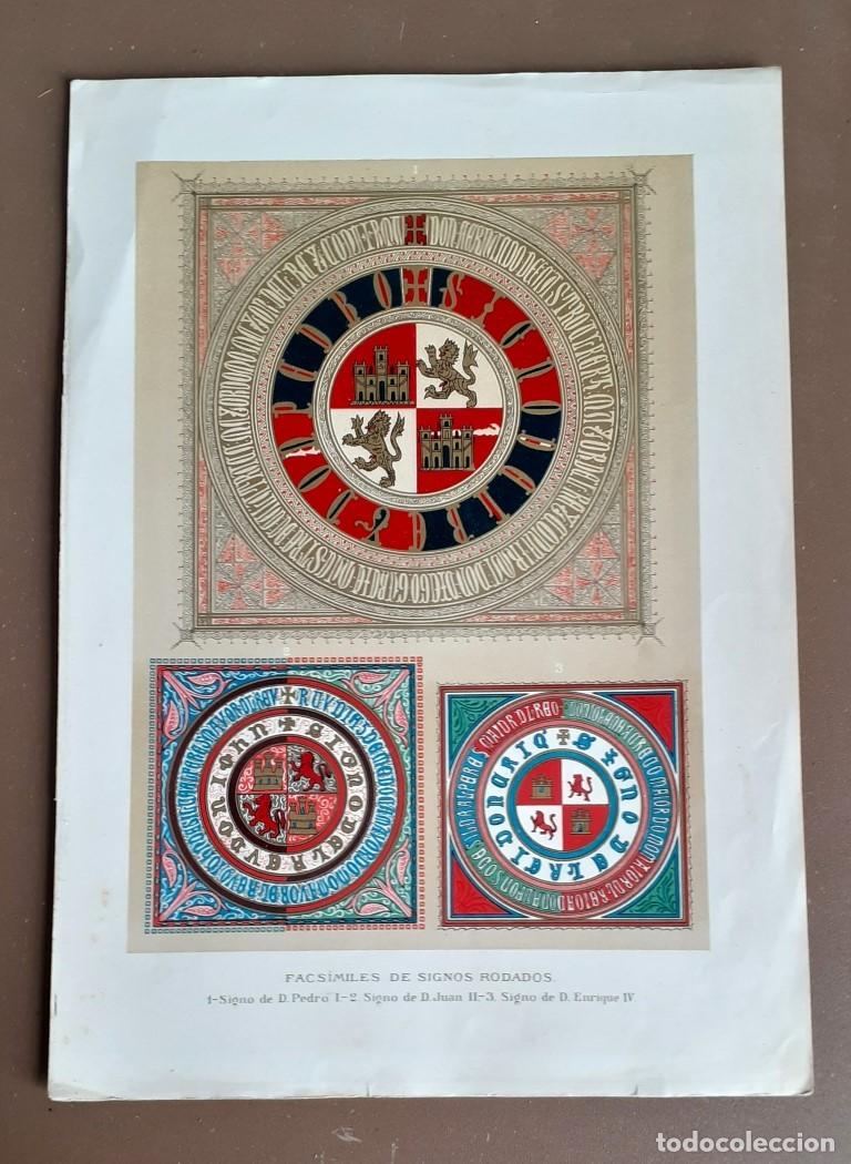 Arte: Cromolitograf&iacute;a Facs&iacute;miles de signos rodado