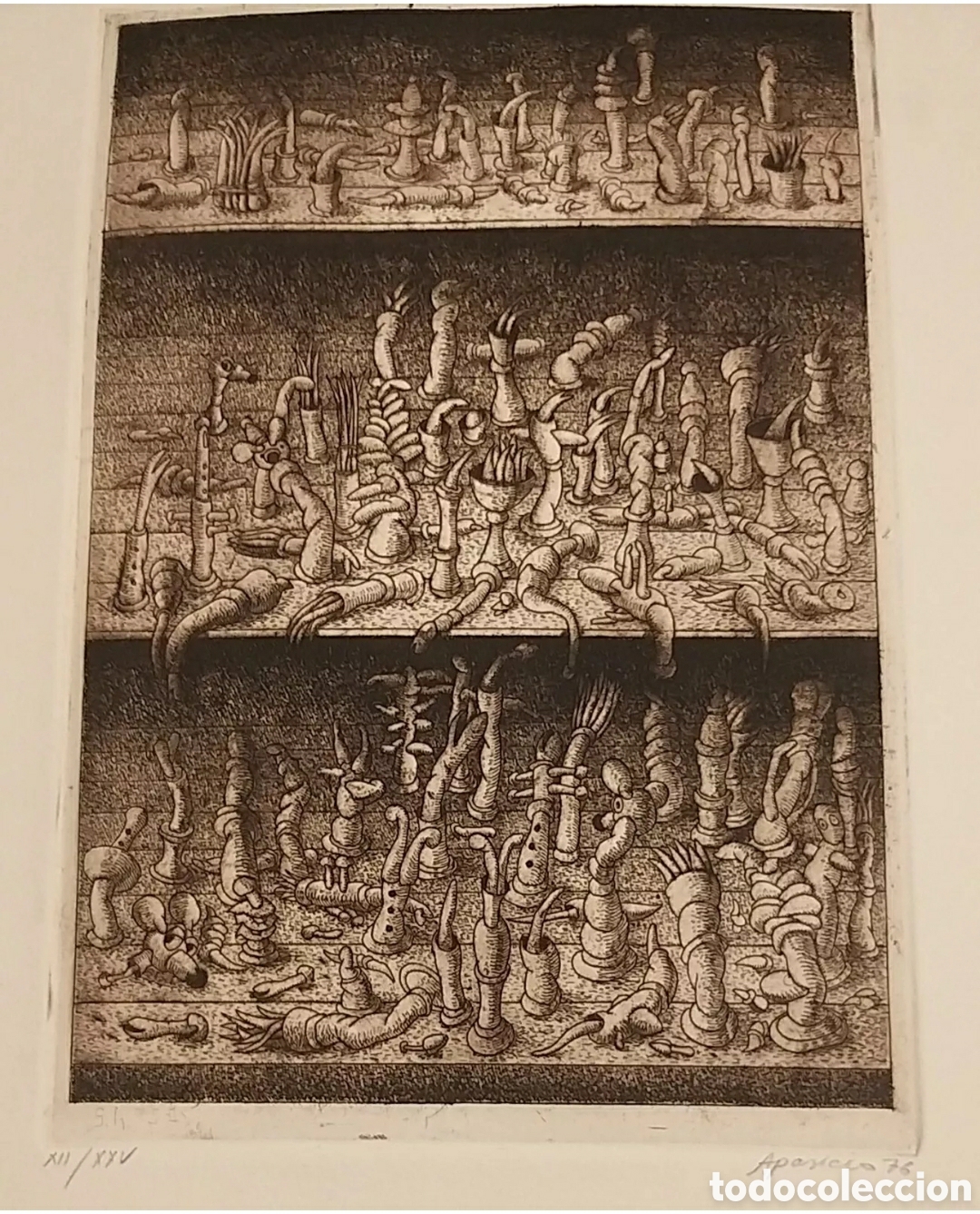 Arte: Gerardo Aparicio Grabado 1976 - Foto 2