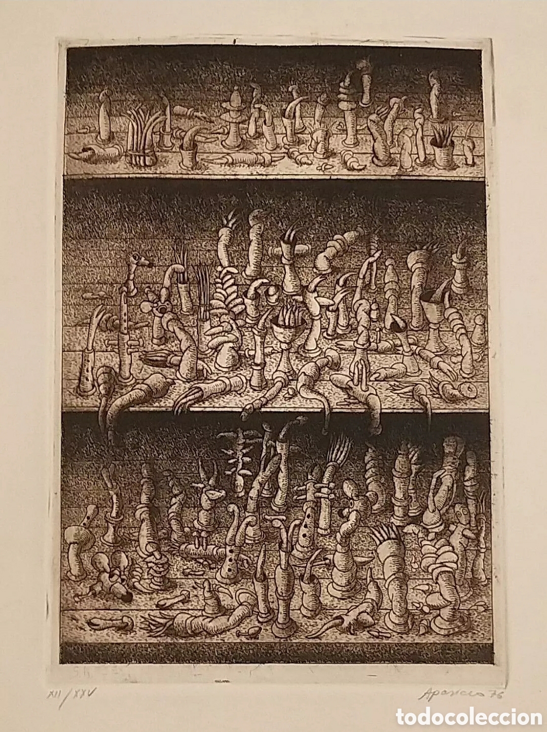 Arte: Gerardo Aparicio Grabado 1976 - Foto 3