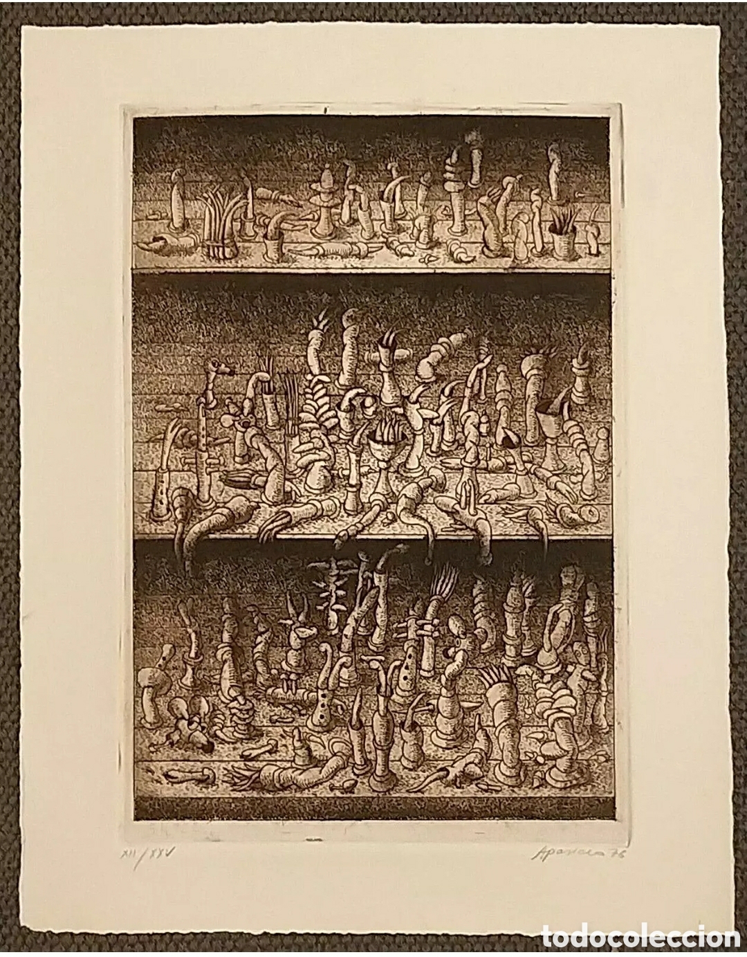 Arte: Gerardo Aparicio Grabado 1976 - Foto 1