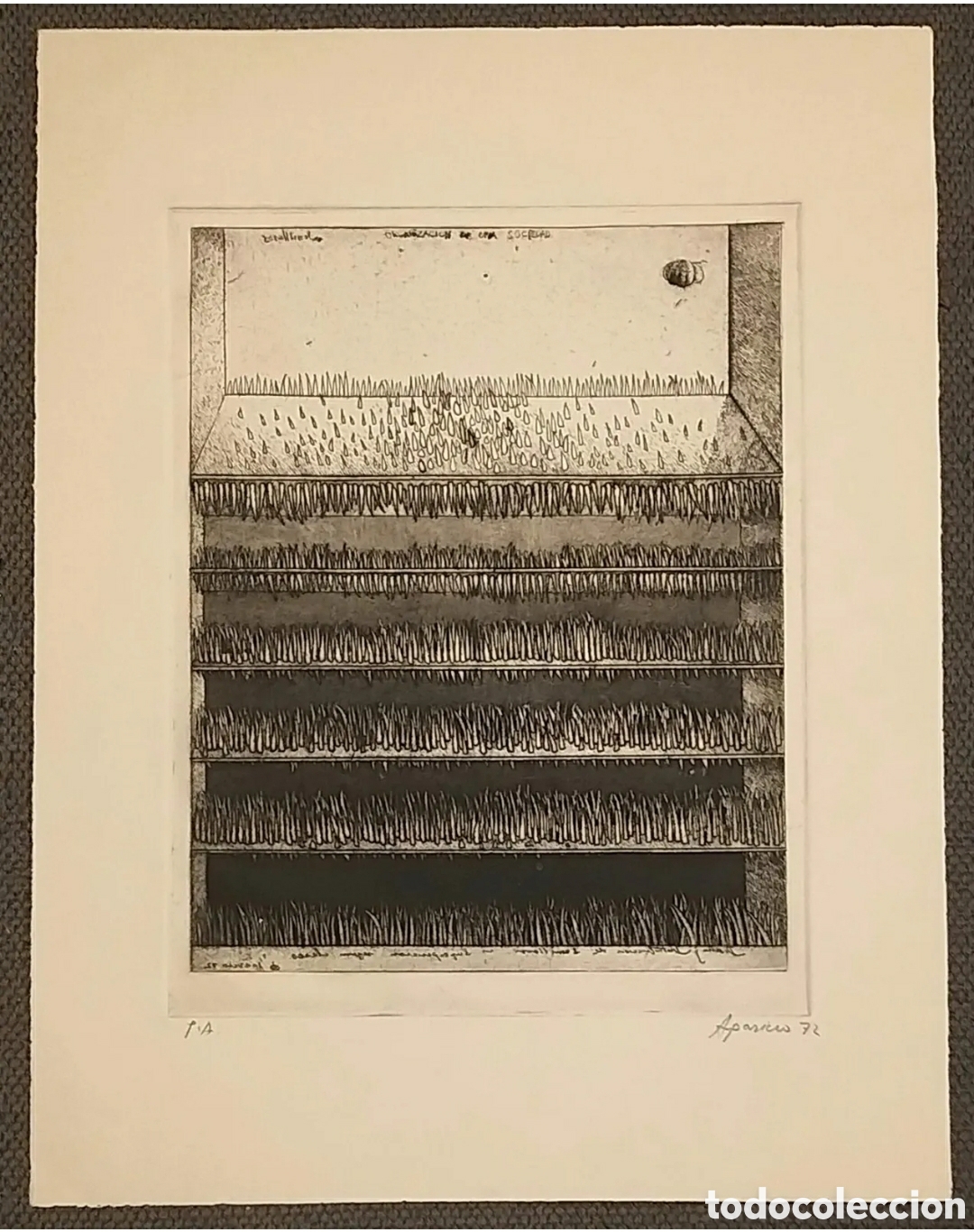 Arte: Gerardo Aparicio Grabado P/A 1972 - Foto 1